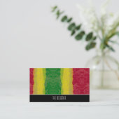 visitekaartjes Abstract Rasta Red Yellow Green (Staand voorkant)