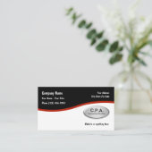 Visitekaartjes accountant CPA (Staand voorkant)