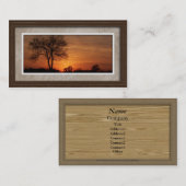 visitekaartjes - Afbeelding Lijst Stijl 01 (bruin) (Voorkant / Achterkant)