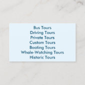 Visitekaartjes - ALASKA (Achterkant)