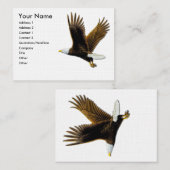 visitekaartjes, Amerikaanse Bald Eagle Visitekaartje (Voorkant / Achterkant)