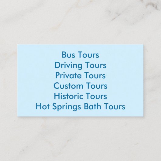 Visitekaartjes - ARKANSAS (Achterkant)