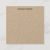 VISITEKAARTJES ART&DESIGN STIJL (Achterkant)