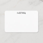 VISITEKAARTJES ART&DESIGN STIJL (Achterkant)