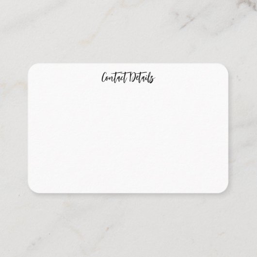 VISITEKAARTJES ART&DESIGN STIJL (Achterkant)