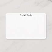 VISITEKAARTJES ART&DESIGN STIJL (Achterkant)