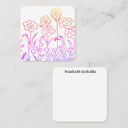 VISITEKAARTJES ART&DESIGN STIJL (Voorkant / Achterkant)