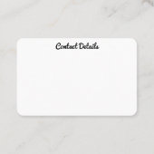 VISITEKAARTJES ART&DESIGN STIJL (Achterkant)