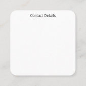 VISITEKAARTJES ART&DESIGN STIJL (Achterkant)