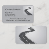 Visitekaartjes, asfalt, wegen visitekaartje (Voorkant / Achterkant)