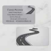 Visitekaartjes, asfalt, wegen visitekaartje (Voorkant / Achterkant)