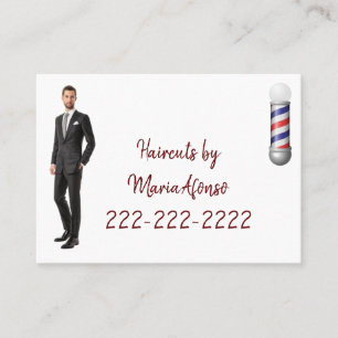 Visitekaartjes, Barbershop-Visitekaartjes Visitekaartje