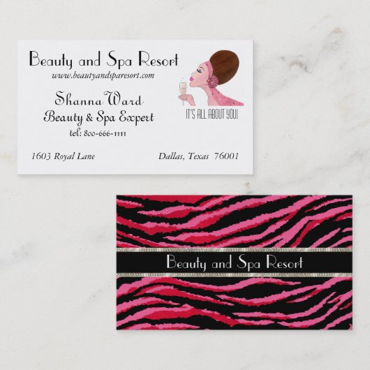Visitekaartjes Beauty en Spa Diva (Voorkant / Achterkant)