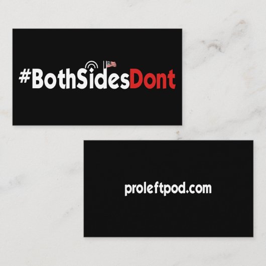 visitekaartjes - #BeideSidesDont (Voorkant / Achterkant)