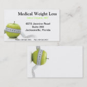 Visitekaartjes bij verlies van medische gewichten (Voorkant / Achterkant)