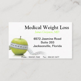 Visitekaartjes bij verlies van medische gewichten