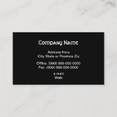 visitekaartjes blauw Keltisch kruis (Achterkant)