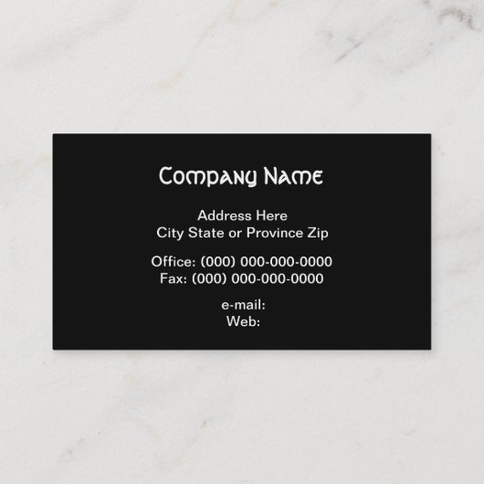 visitekaartjes blauw Keltisch kruis (Achterkant)