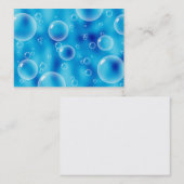 visitekaartjes blauwe luchtbelletjes (Voorkant / Achterkant)