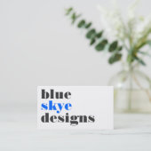 visitekaartjes > blauwe rogge [blauw: houtskool] (Staand voorkant)