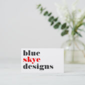 visitekaartjes > blauwe rogge [rood: houtskool] (Staand voorkant)