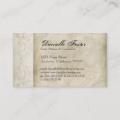 visitekaartjes - Blauwgroen  Peacock 8 & Etchings (Achterkant)