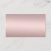 Visitekaartjes bloemen, roze en goudbloemen (Achterkant)