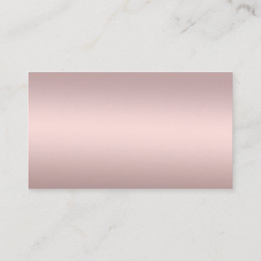 Visitekaartjes bloemen, roze en goudbloemen (Achterkant)