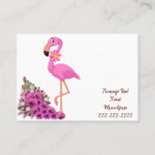 Visitekaartjes, Bloemist Flamingo Visitekaartjes (Achterkant)