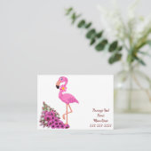 Visitekaartjes, Bloemist Flamingo Visitekaartjes (Staand voorkant)
