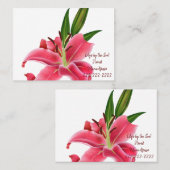 Visitekaartjes, Bloemist Lily's Visitekaartjes (Voorkant / Achterkant)