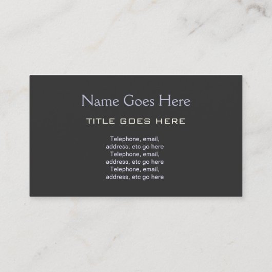 visitekaartjes "Blue Sky" (Achterkant)