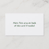  Visitekaartjes, Boerderij en Ranch Visitekaartje (Achterkant)