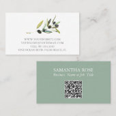 Visitekaartjes Botanische Waterverf Botanisch (Voorkant / Achterkant)