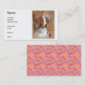 Visitekaartjes Brittany Spaniel (Voorkant / Achterkant)