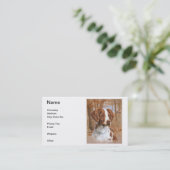 Visitekaartjes Brittany Spaniel (Staand voorkant)