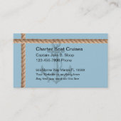 Visitekaartjes charterboot (Voorkant)