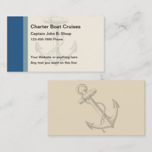 Visitekaartjes charterboot