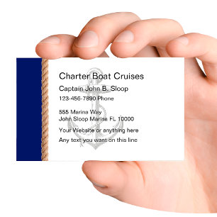 Visitekaartjes charterboot