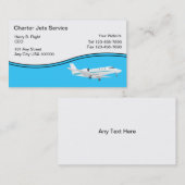 Visitekaartjes charterJet Service (Voorkant / Achterkant)