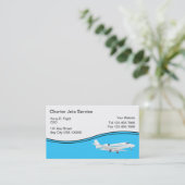 Visitekaartjes charterjetservice (Staand voorkant)