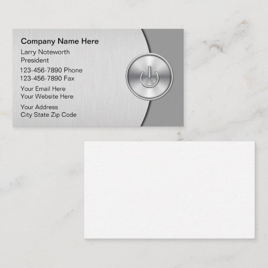 Visitekaartjes computers (Voorkant / Achterkant)