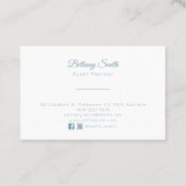 Visitekaartjes | Dandelion (Blauwgroen) (Achterkant)