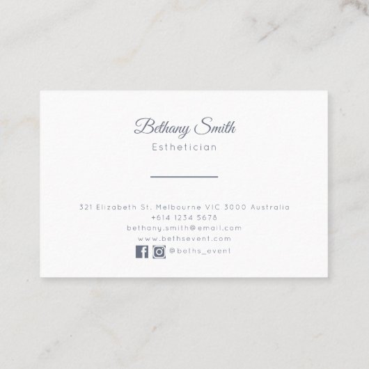 Visitekaartjes | Dandelion (houtskool) (Achterkant)