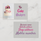 Visitekaartjes - De Cake Makers Design2 (Voorkant / Achterkant)