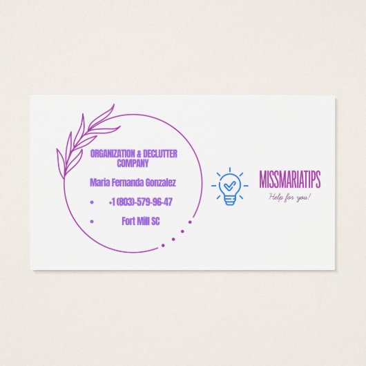 Visitekaartjes: de kaart van het grootteprofiel, 3 (Achterkant)