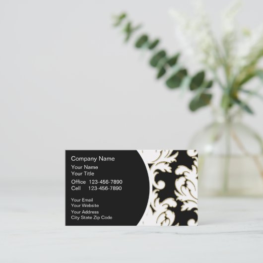 Visitekaartjes decorteren (Staand voorkant)