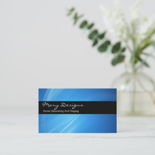 Visitekaartjes decorteren (Staand voorkant)