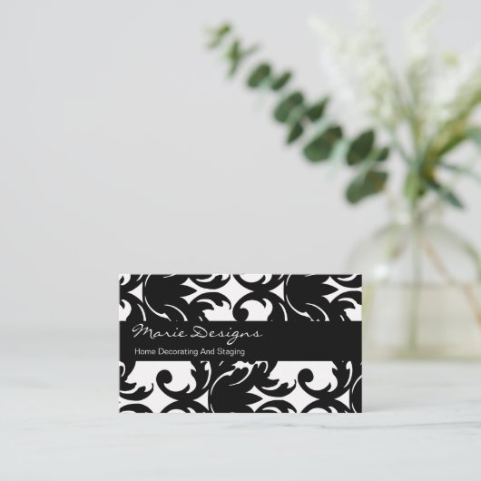 Visitekaartjes decorteren (Staand voorkant)