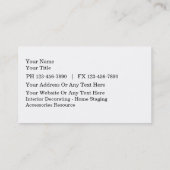 Visitekaartjes decorteren (Achterkant)